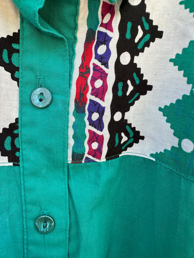 Green Southwest Style Dress by Tapestry, as is