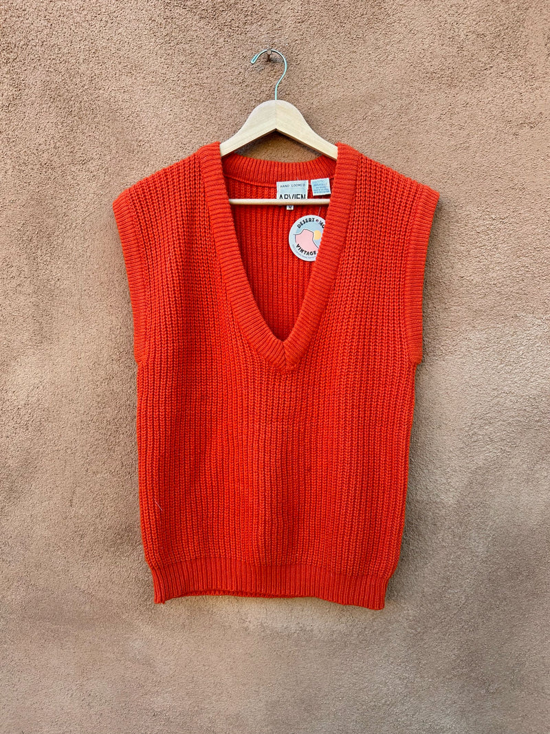 Abvien Hand Loomed V-neck Sweater Vest
