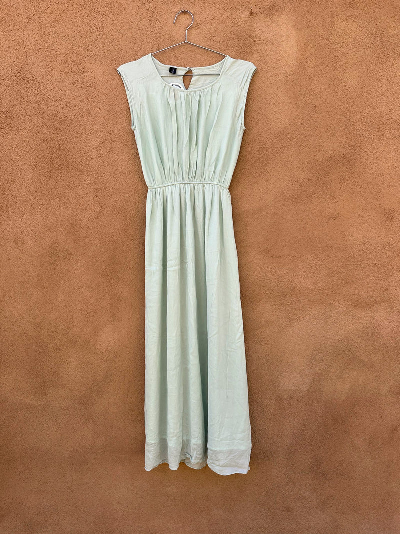 Vintage Seafoam Stretch Chiffon Dress – DESERT MOSS VINTAGE