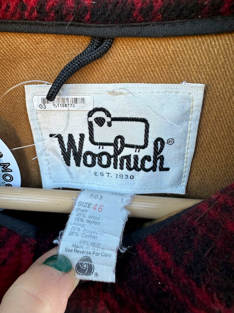 1980's Woolrich Plaid Hunting Jacket, 46, Made in USA