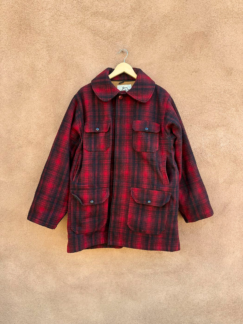 1980's Woolrich Plaid Hunting Jacket, 46, Made in USA