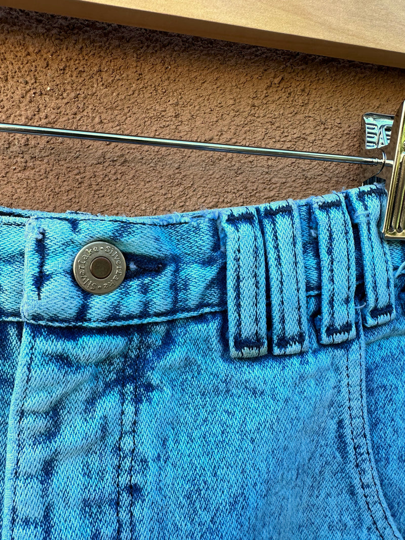Baby Blue Stonewashed Wrangler Jeans W: 26