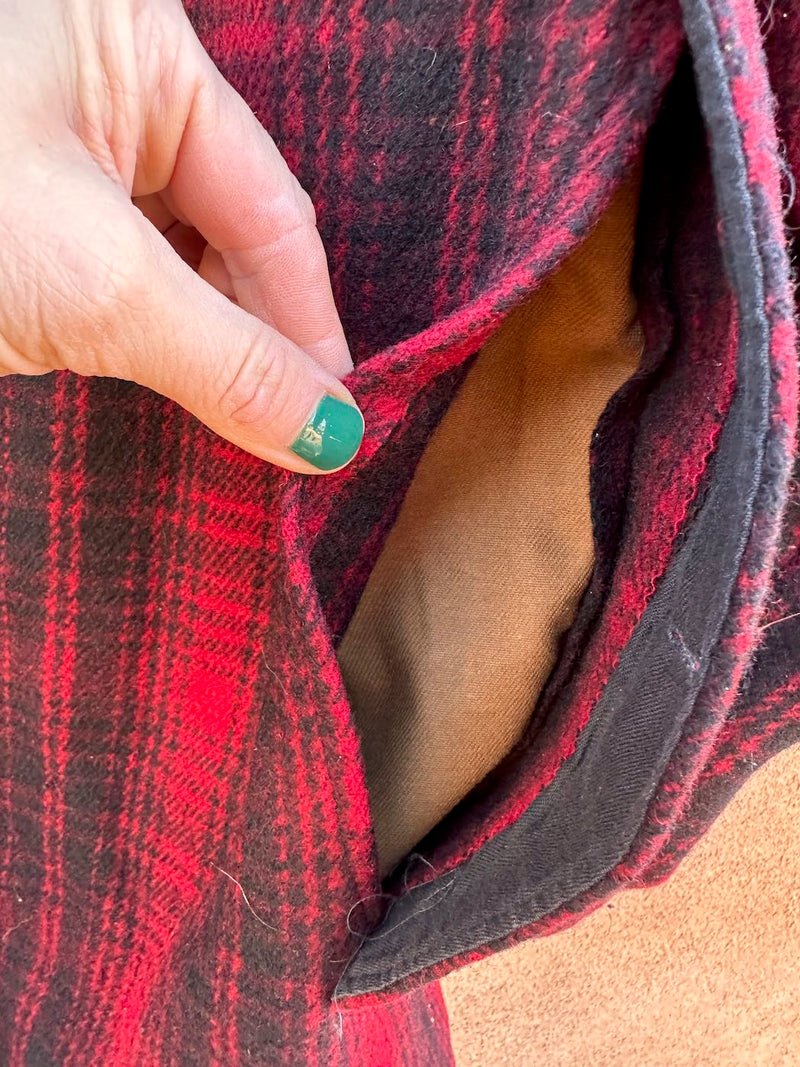1980's Woolrich Plaid Hunting Jacket, 46, Made in USA