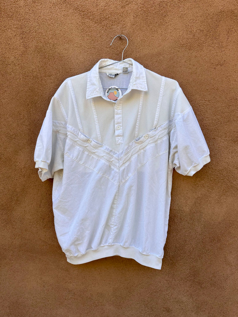 White 1980's Grandpa Shirt