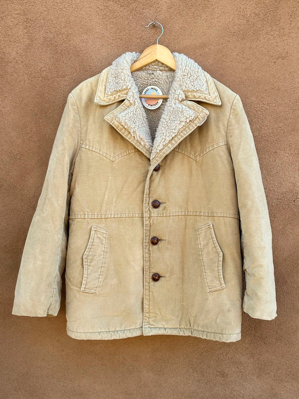 1970's Shanhouse Sherpa Lined Rancher Jacket - as is