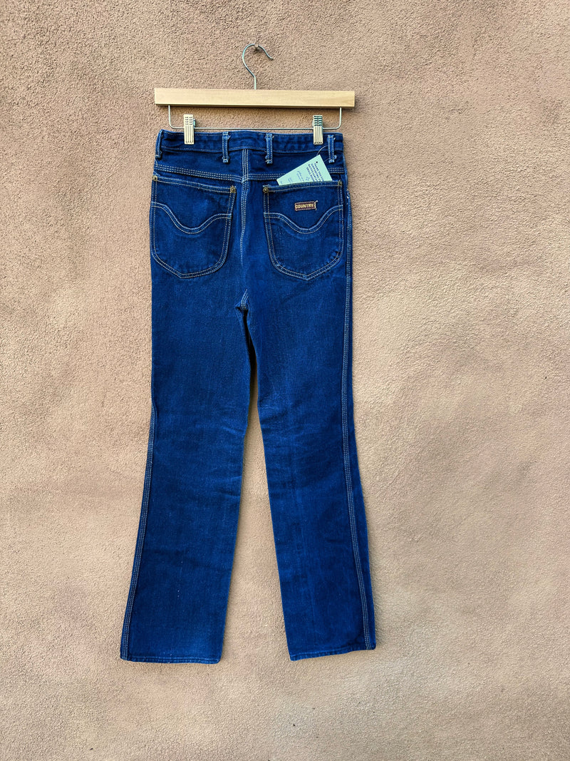 "Country" 1980's Western Jeans W: 27/28 (size 29)