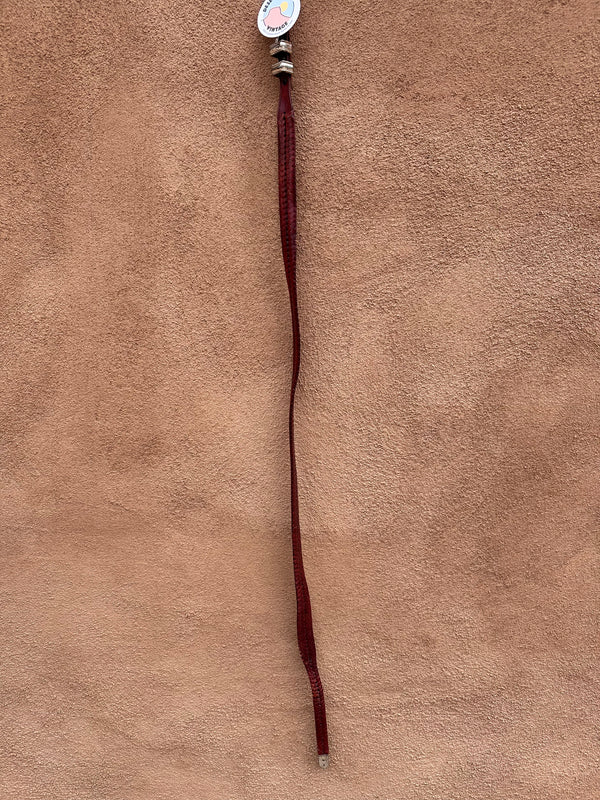 Handmade Woven Leather Western Brown Belt - 40