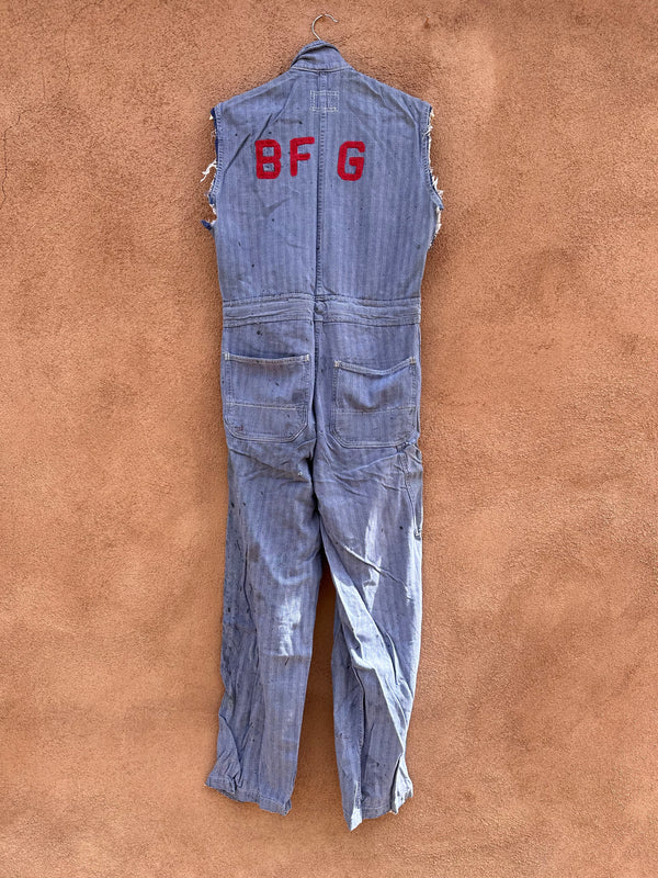 1950's BF Goodrich Tire Plant Sleeveless Jumpsuit