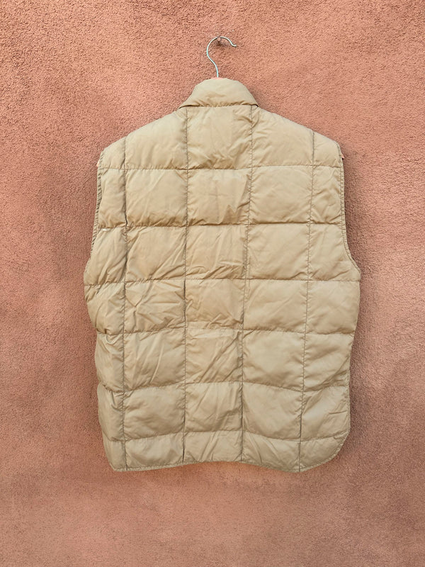 1970's Tan Tempco Down Insulated Puffer Vest