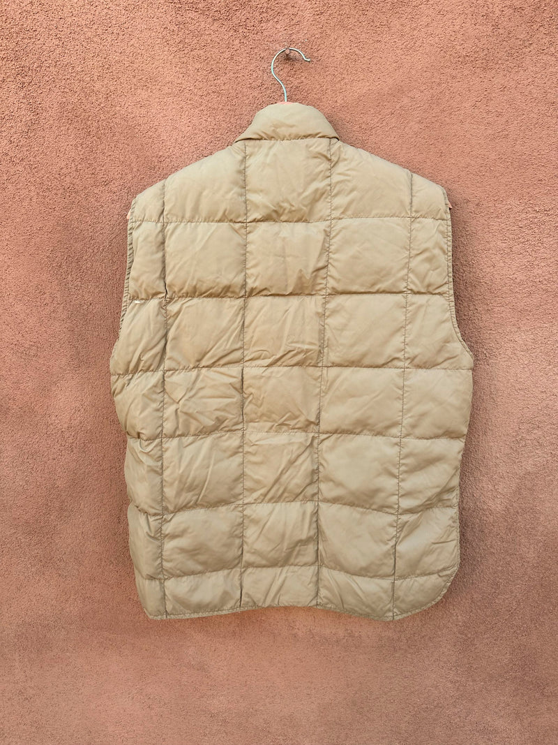 1970's Tan Tempco Down Insulated Puffer Vest