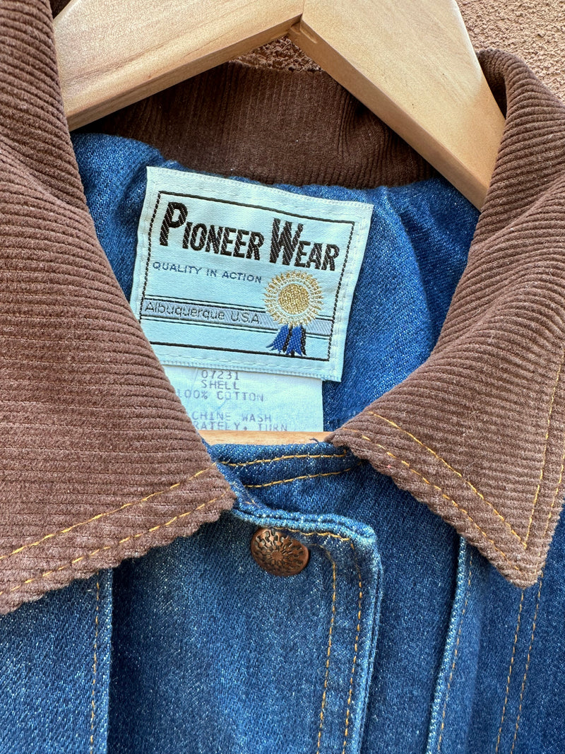 Women's Denim Western Duster - Pioneer Wear