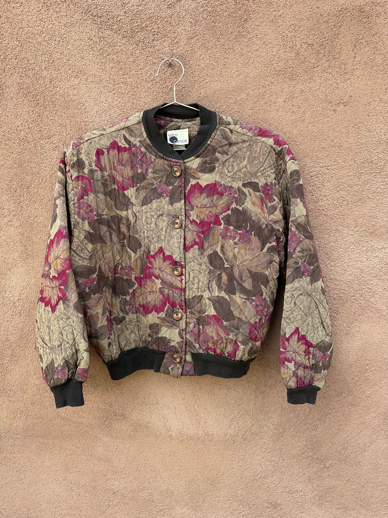 First Option Satin Rayon Blend Bomber