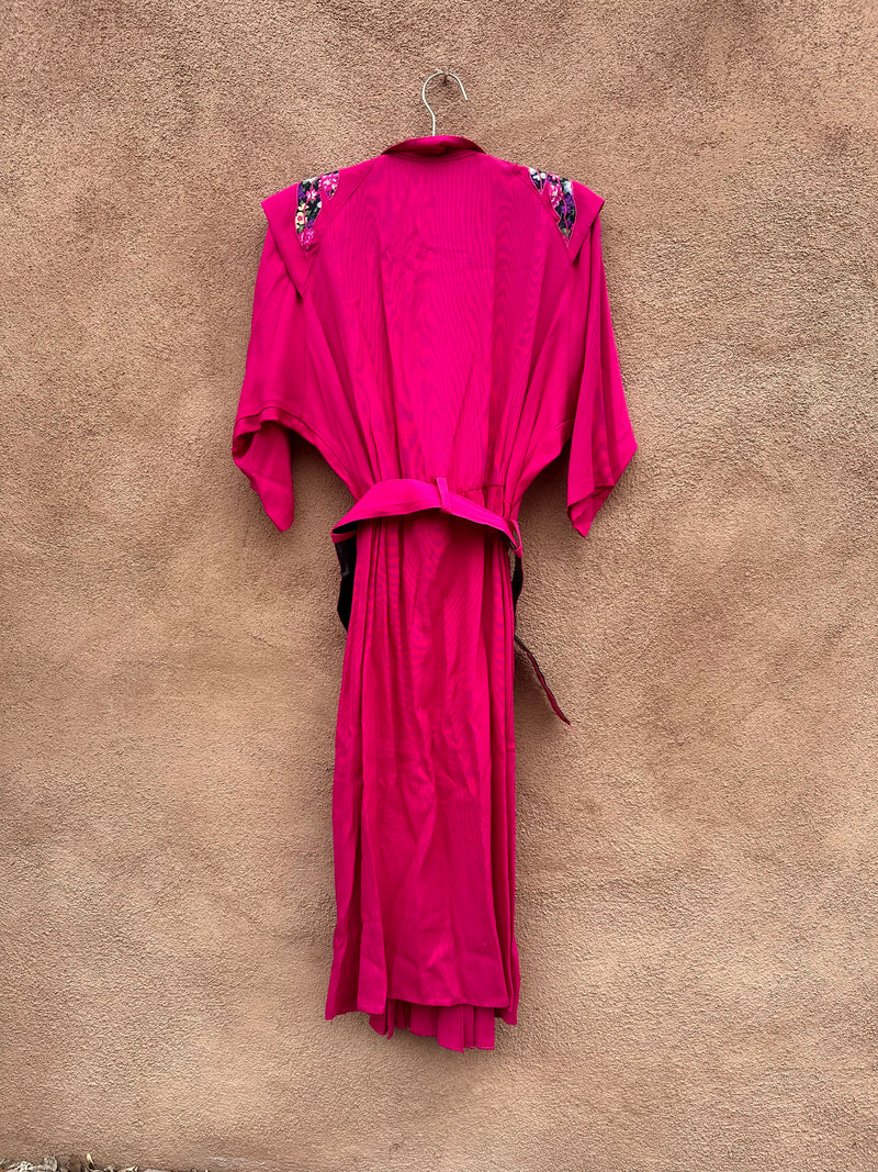 Magenta S.L Fashions 1980's Belted Dress