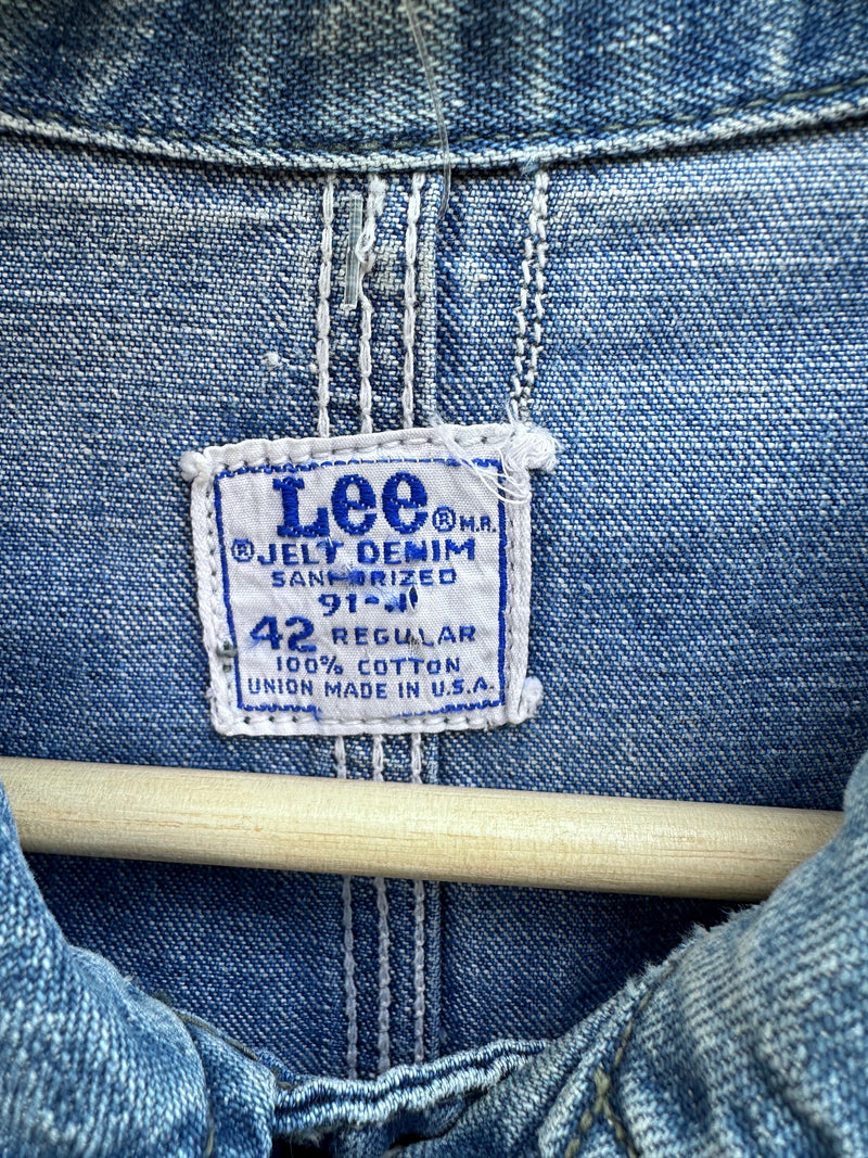 LEE Jelt Denim Sanforized Chore Jacket - 1950's - 91-N