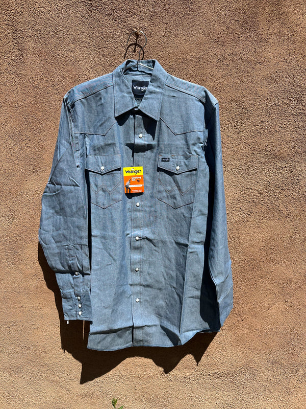 Wrangler Pearl Button Snap Cowboy Cut Shirt - L/XL?