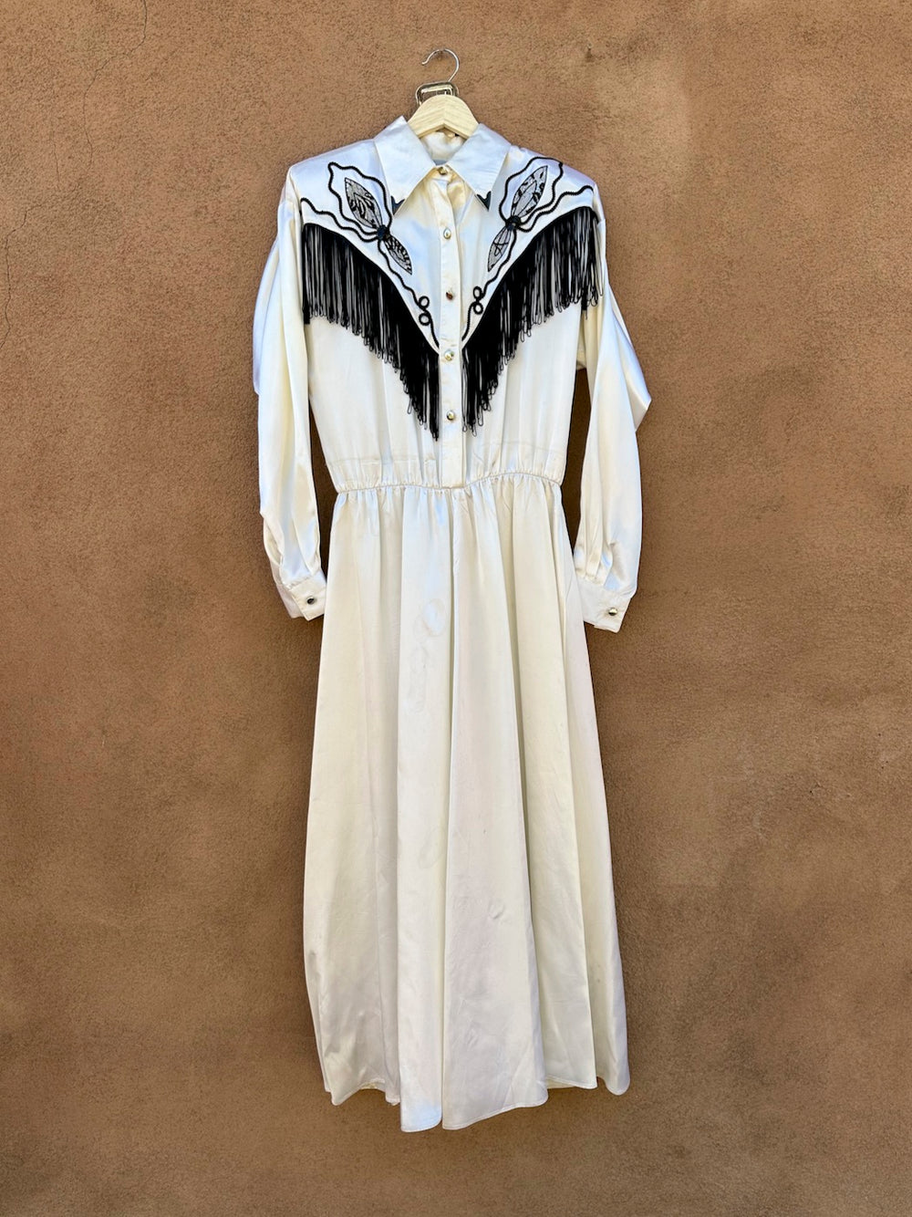 Vintage Lilia Smitty Acetate Western Fringe Dress