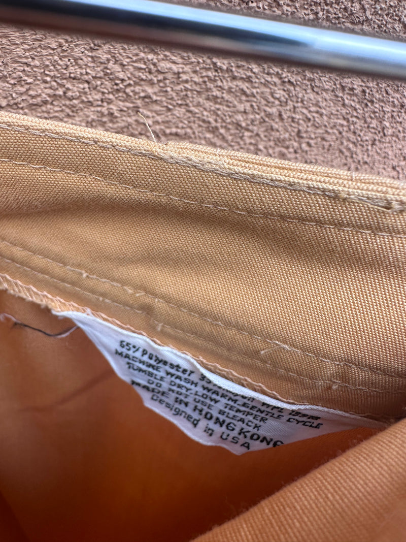 Pale Peach 1960's Slacks - w: 28