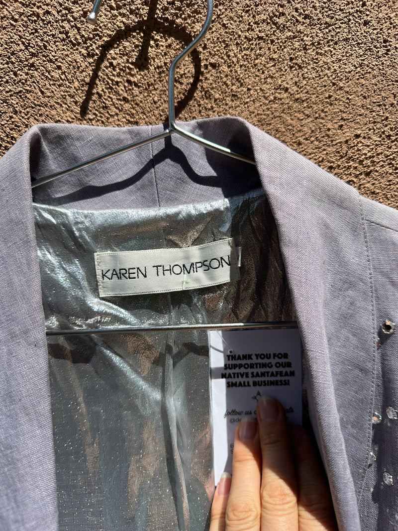 Totally 80's Bedazzled Karen Thompson Long Blazer Dress