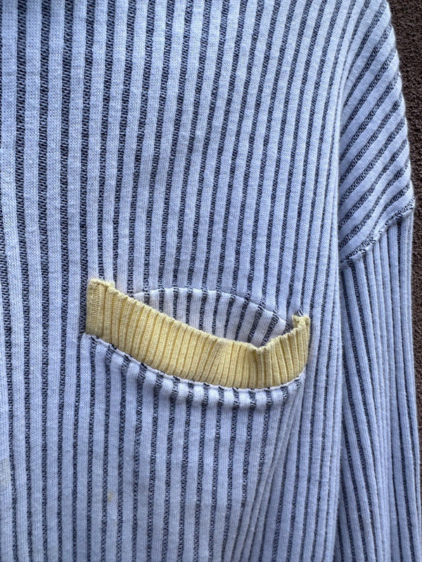 Ron Chereskin Super Rad Ribbed Collared Sweatshirt