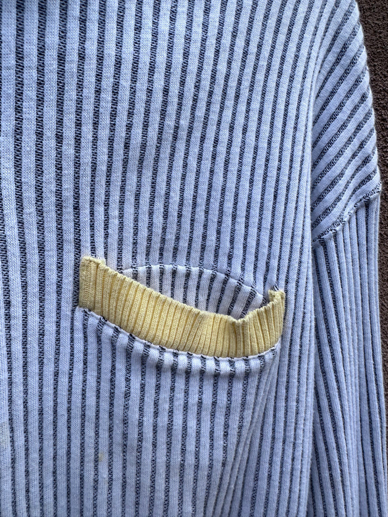 Ron Chereskin Super Rad Ribbed Collared Sweatshirt