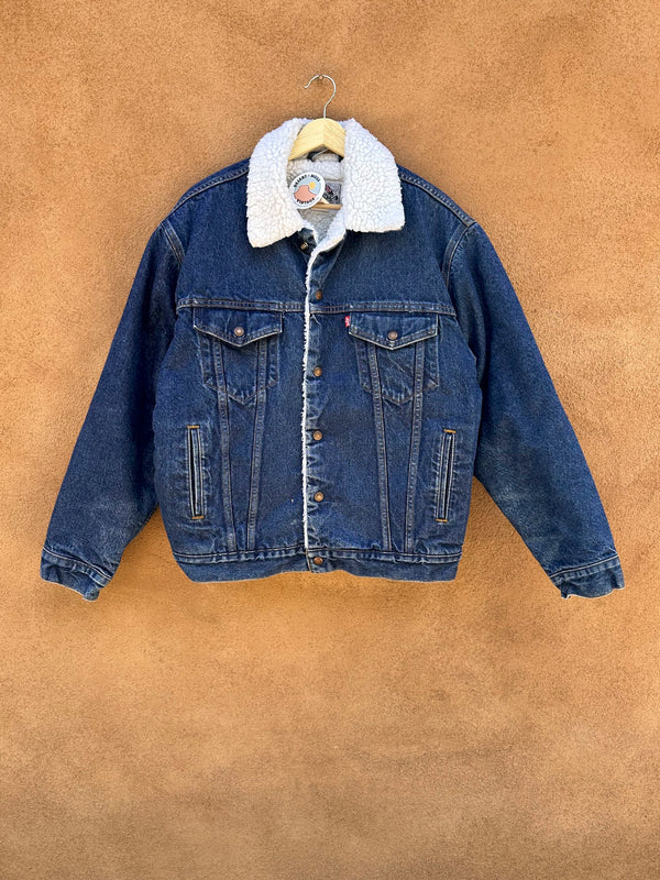 1980's Levi's Authentic Denim Sherpa Jacket