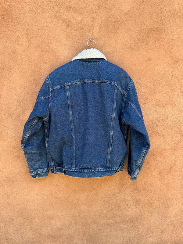 1980's Levi's Authentic Denim Sherpa Jacket