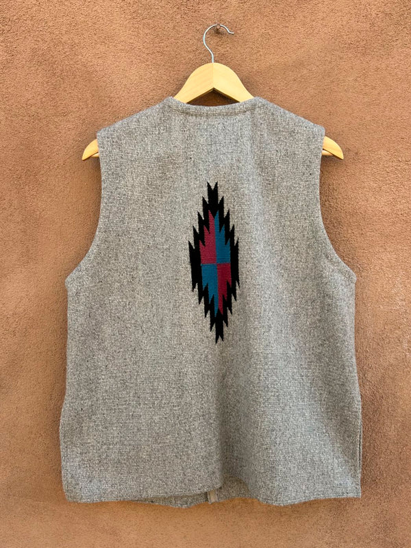 1980's Ortegas Chimayo Vest, Gray, Size 44