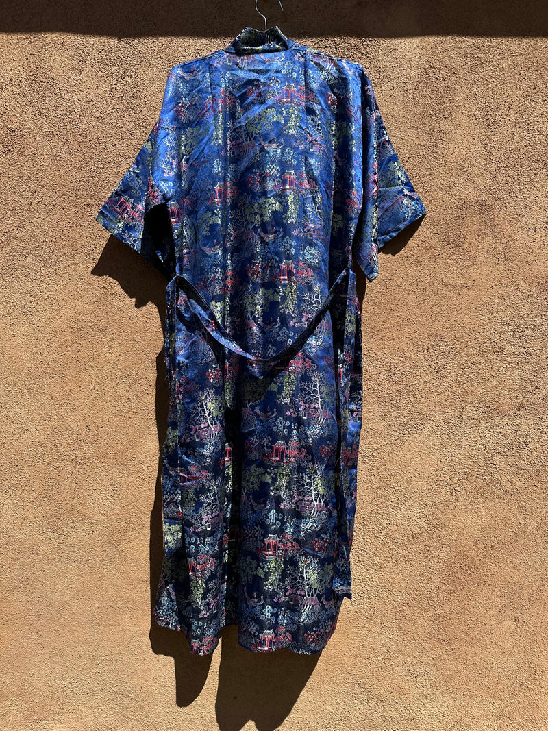 Chinese Silk Long Robe with Belt