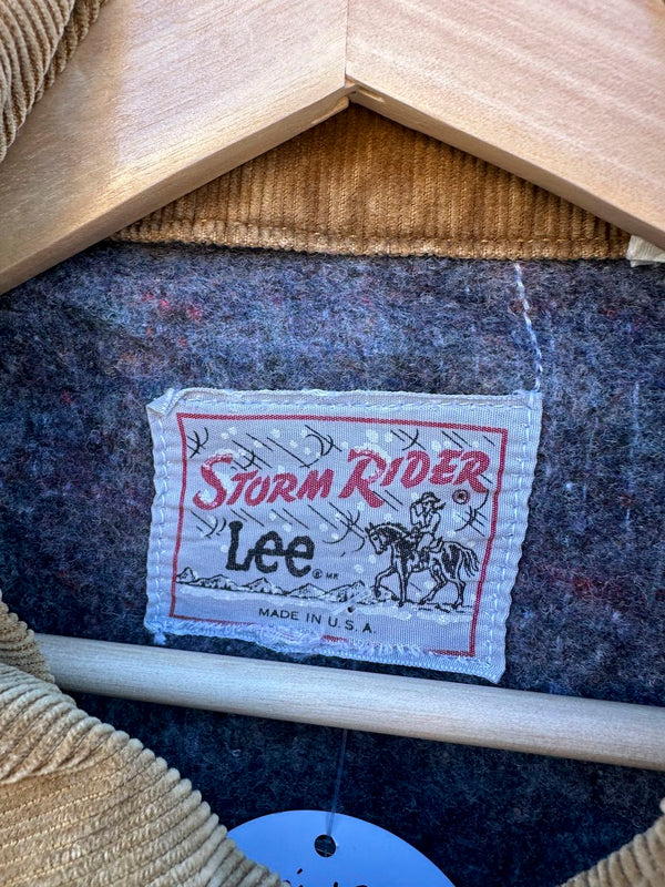 1970's Lee Storm Rider Blanket Lined Denim Trucker Jacket