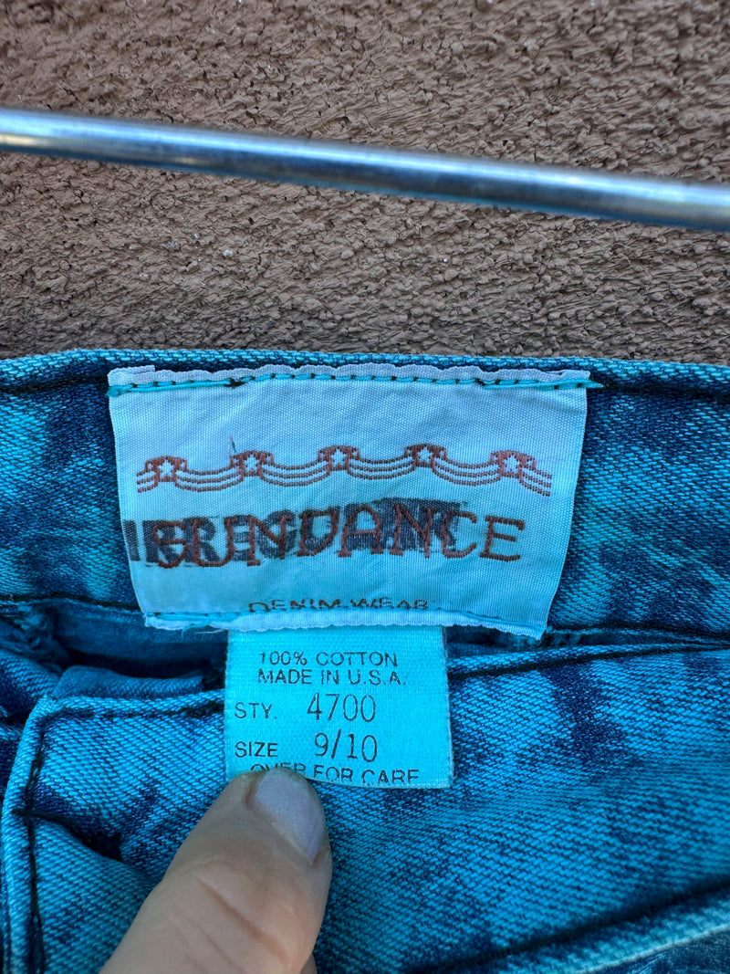 Blue Acid Washed Denim Skirt by Sundance