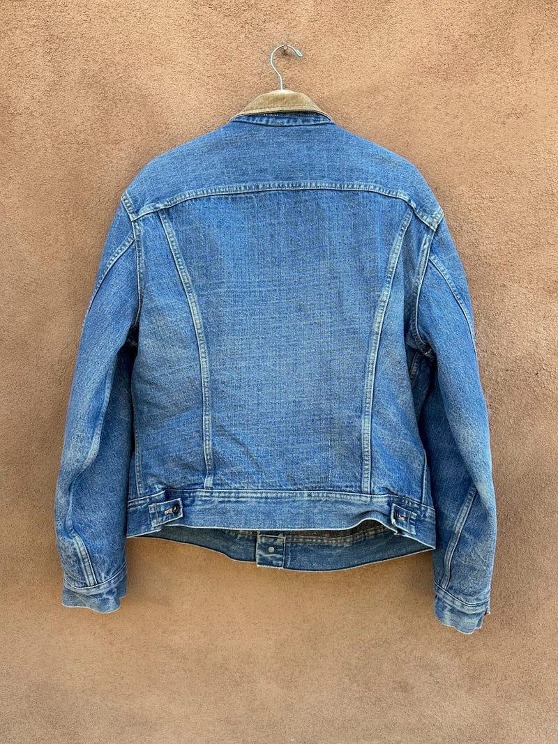 1970's Lee Storm Rider Blanket Lined Denim Trucker Jacket