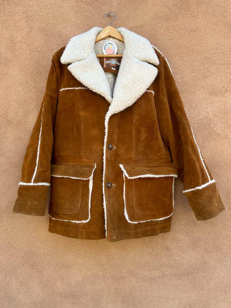 1970's Pioneer Wear Rancher's Faux Shearling Jacket, 44