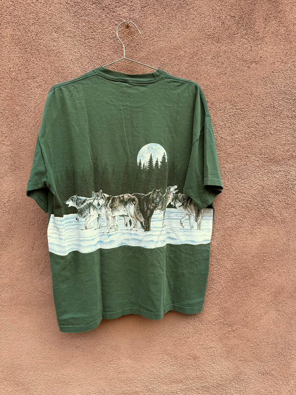 Cripple Creek Colorado All Over Print Wolf T-shirt