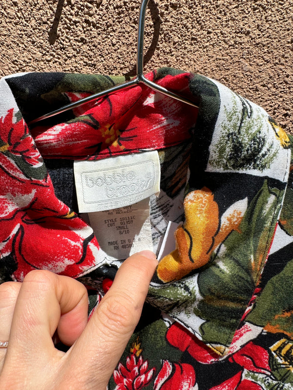 Bobbie Brooks Floral Island Blouse