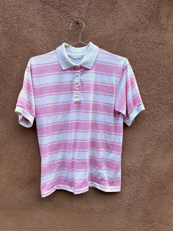 Striped Pink Polo Shirt