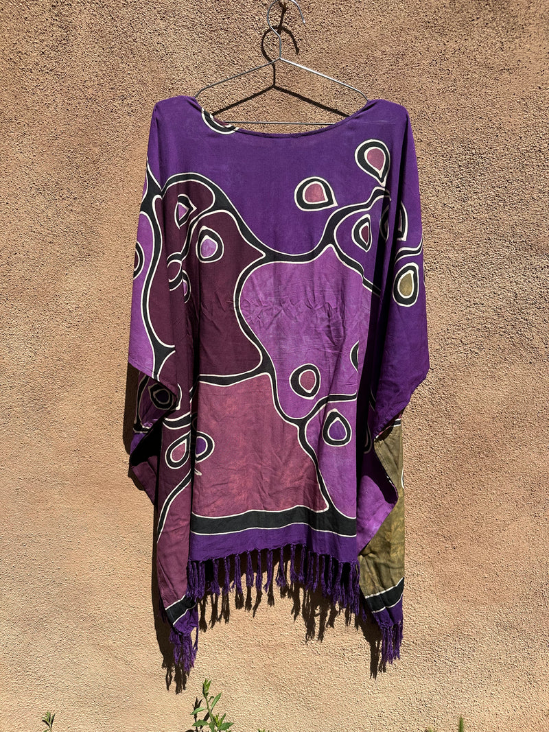 Colorful Rayon Light Poncho by Wrapsody