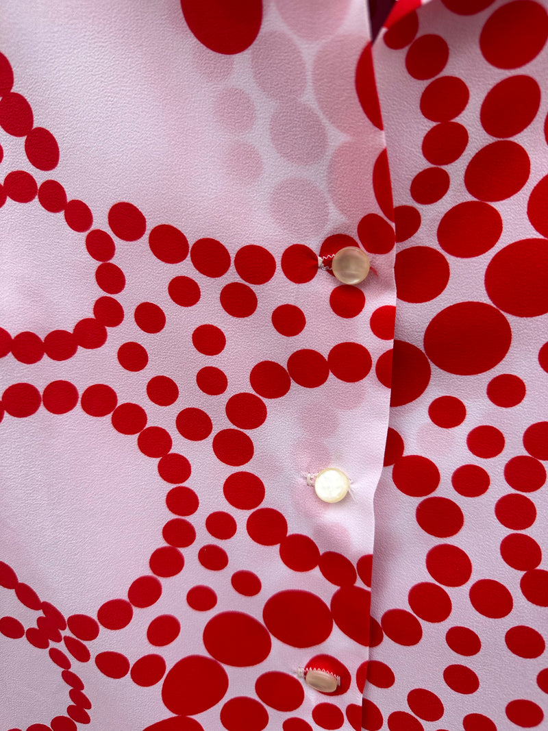 60's Mod Polka Dot Blouse by Pykettes