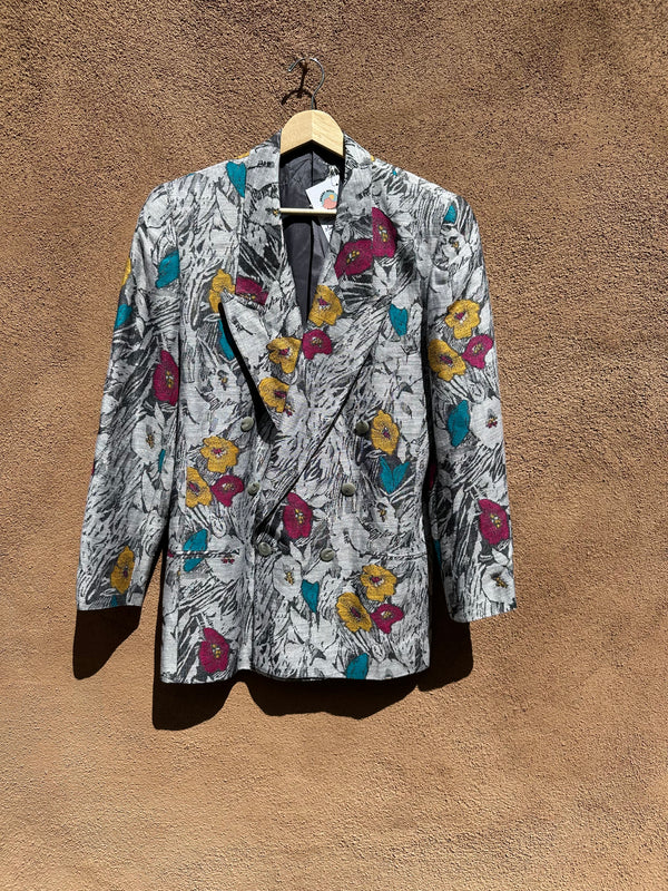 1980's Michi Moon for Sanyo Floral Blazer