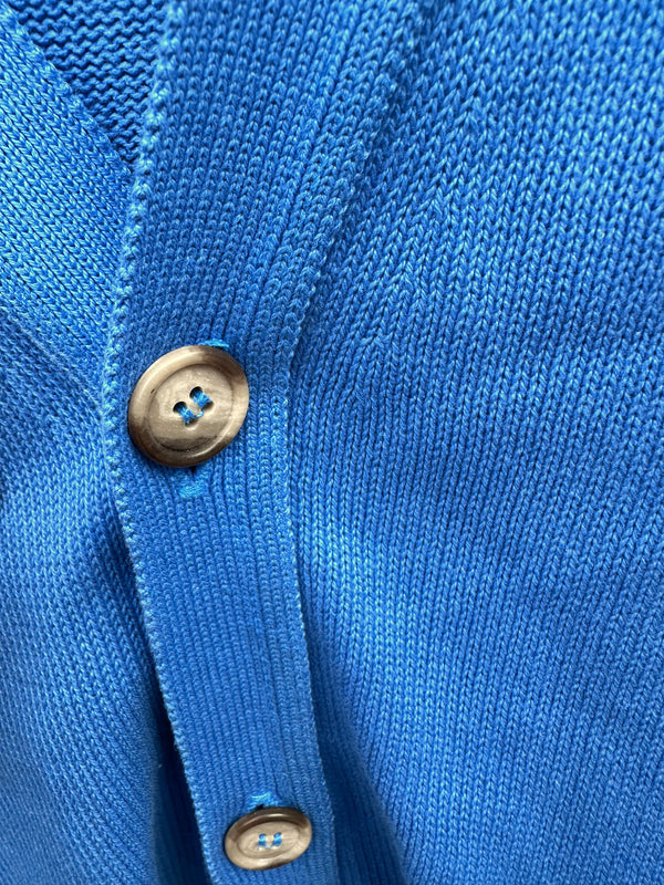 Blue L.L. Bean Cotton Cardigan