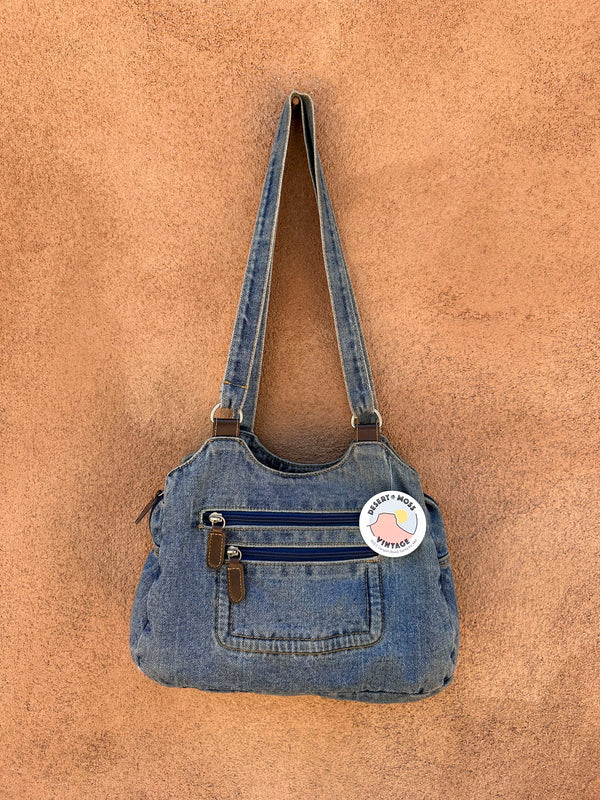 Multi Pocket Denim Purse