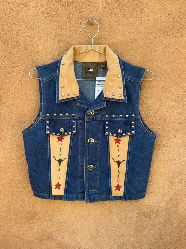 Cowgirl Vest with Studs by Don't Mess with Texas - as is