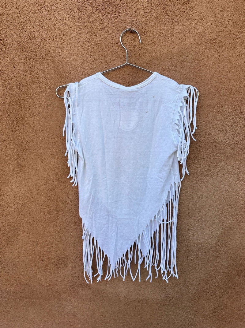 1970's Fringe Unicorn V-neck T-shirt - as is