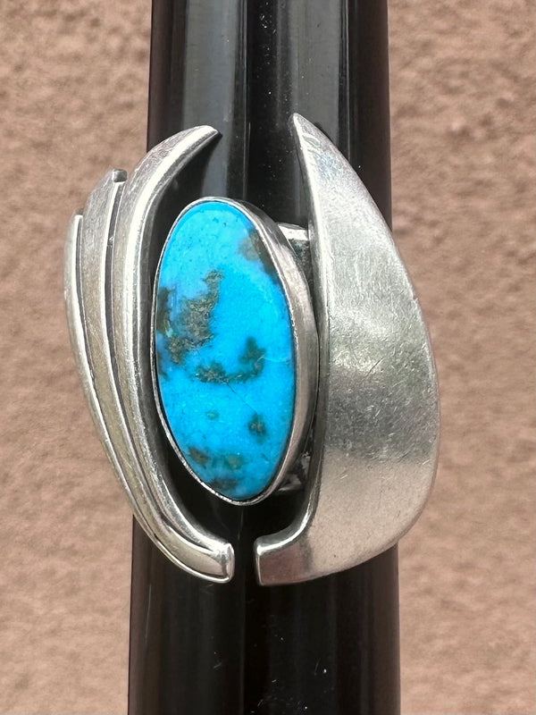 Johnathon Beyuka Zuni Turquoise and Sterling Silver Ring
