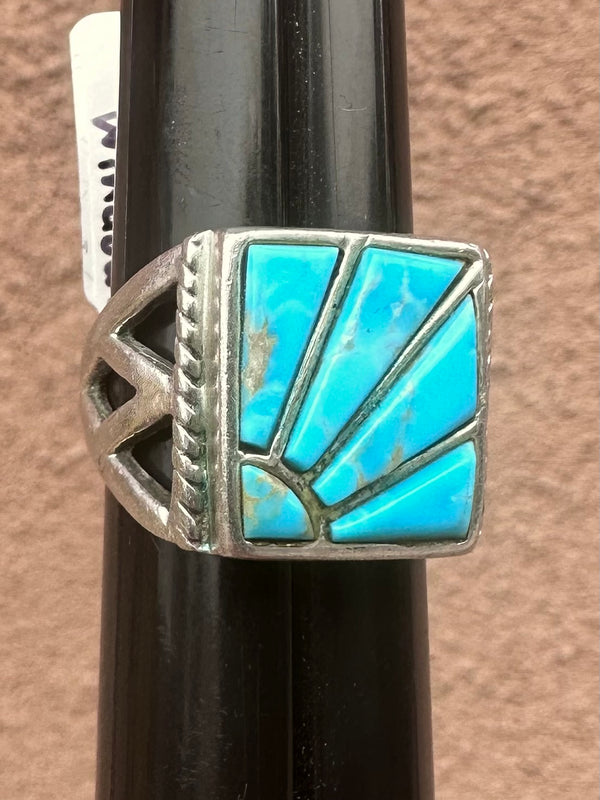 Turquoise and Sterling Silver Windows Ring