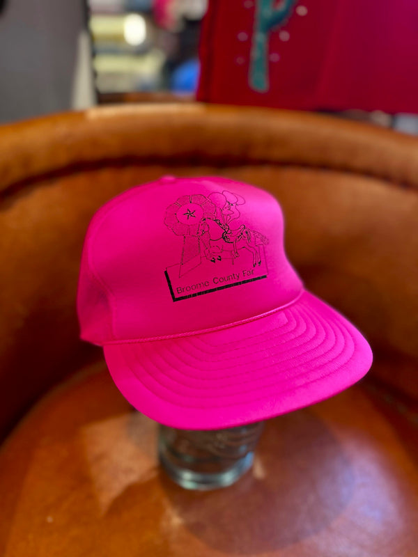 Hot Pink Broome County Fair Cap