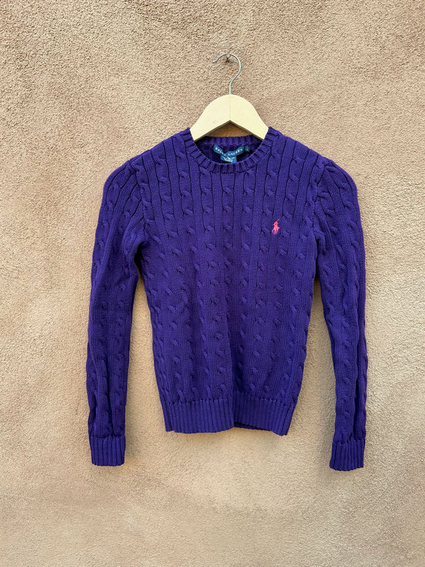 Purple Ralph Lauren Sweater - Small