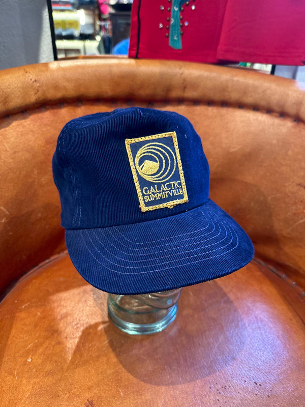 1980's Blue Corduroy Galactic Summitville Cap
