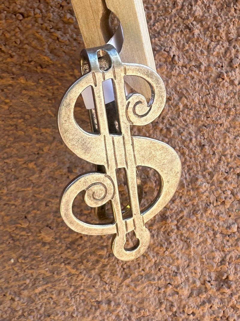 Sterling Silver Dollar Sign $ Money Clip