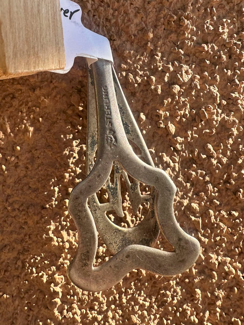 Sterling Silver "M" or "W" Antique Money Clip