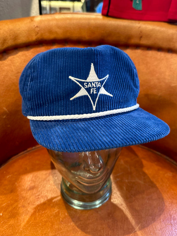 1960's Blue Corduroy Santa Fe Ski Cap